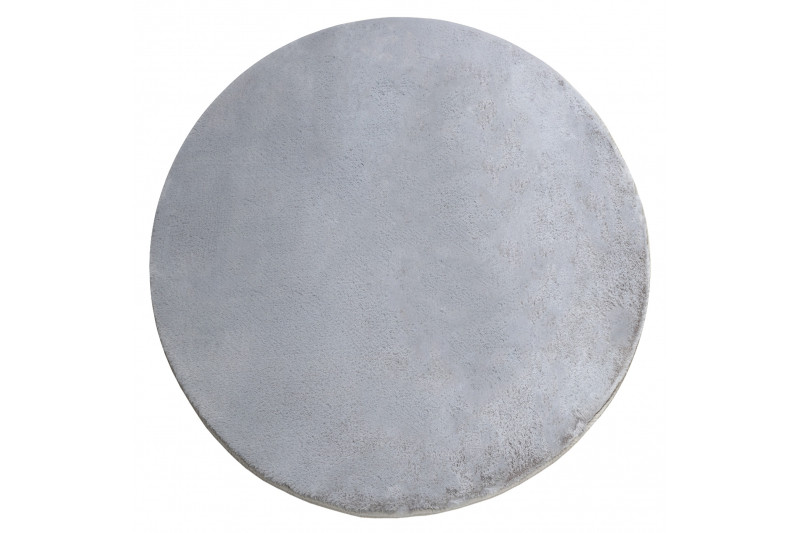 Protiskluzový koberec POSH kruh Shaggy šedý, plyš