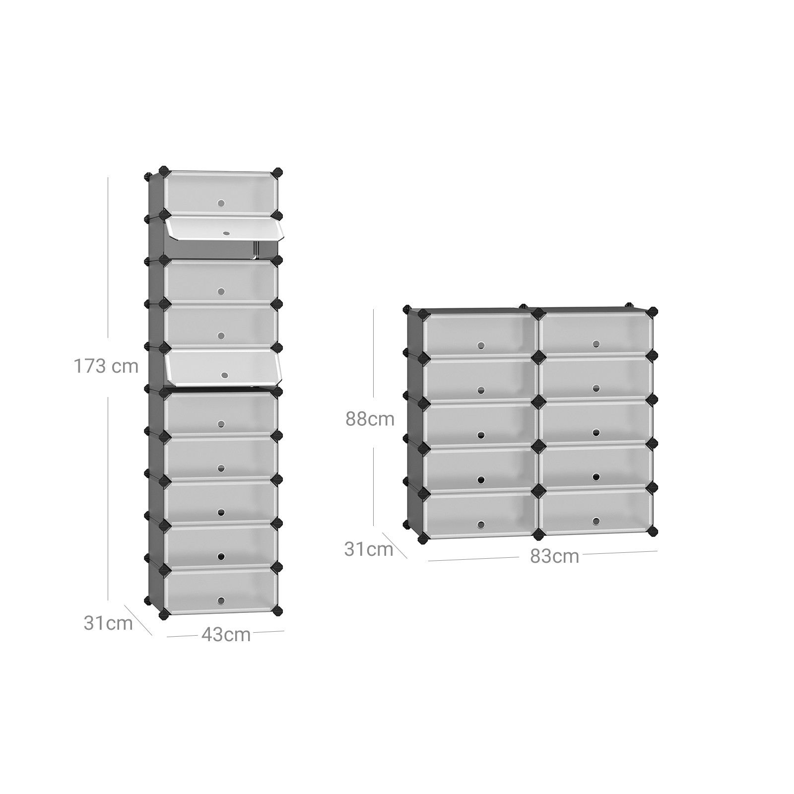 Set Botníkových boxů LPC010G01 (10 ks)