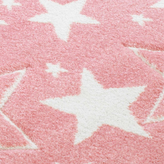 Detský koberec Hviezdy Bueno 1325 ružový