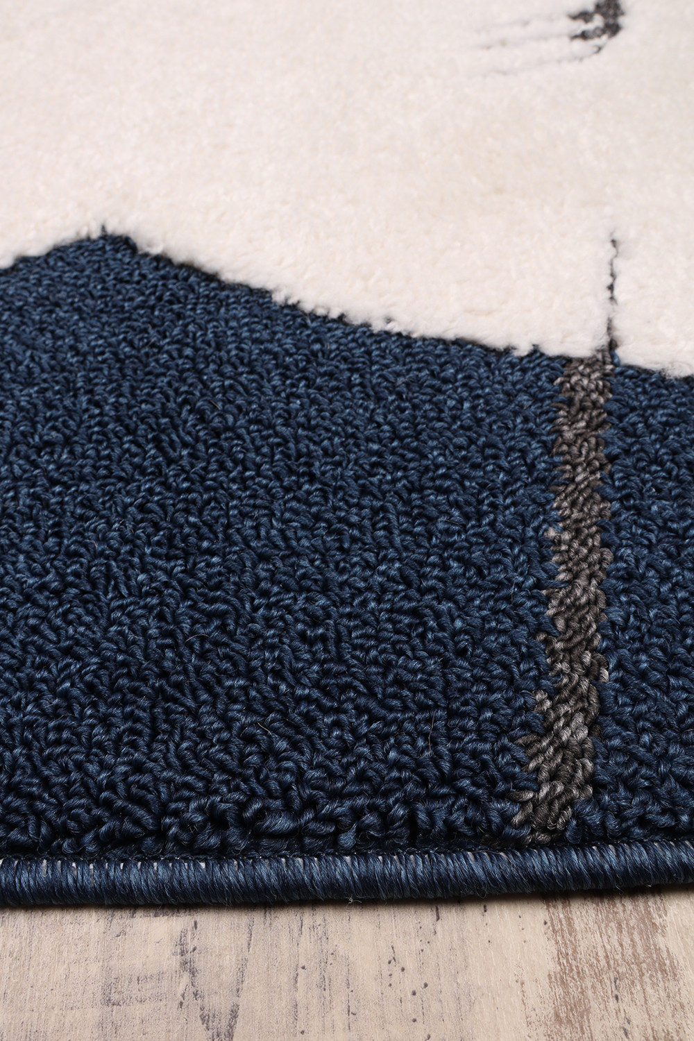 Detský koberec Skandi Kids A1096A modrý / krémový
