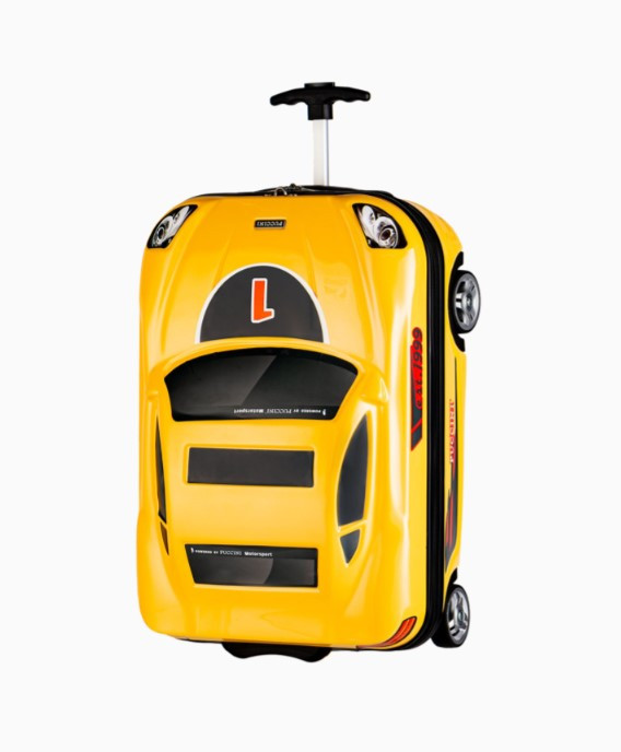 Dětský kabinový kufr DAKAR žluté auto