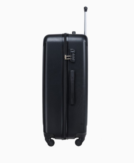 Velký černý kufr s kombinačním zámkem