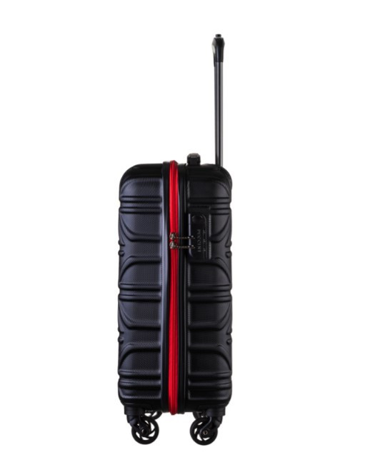 Černý kabinový kufr California s kontrastním povrchem