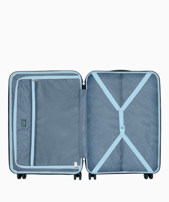 Střední modrý kufr Valencia