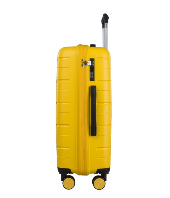 Střední žlutý kufr Zadar
