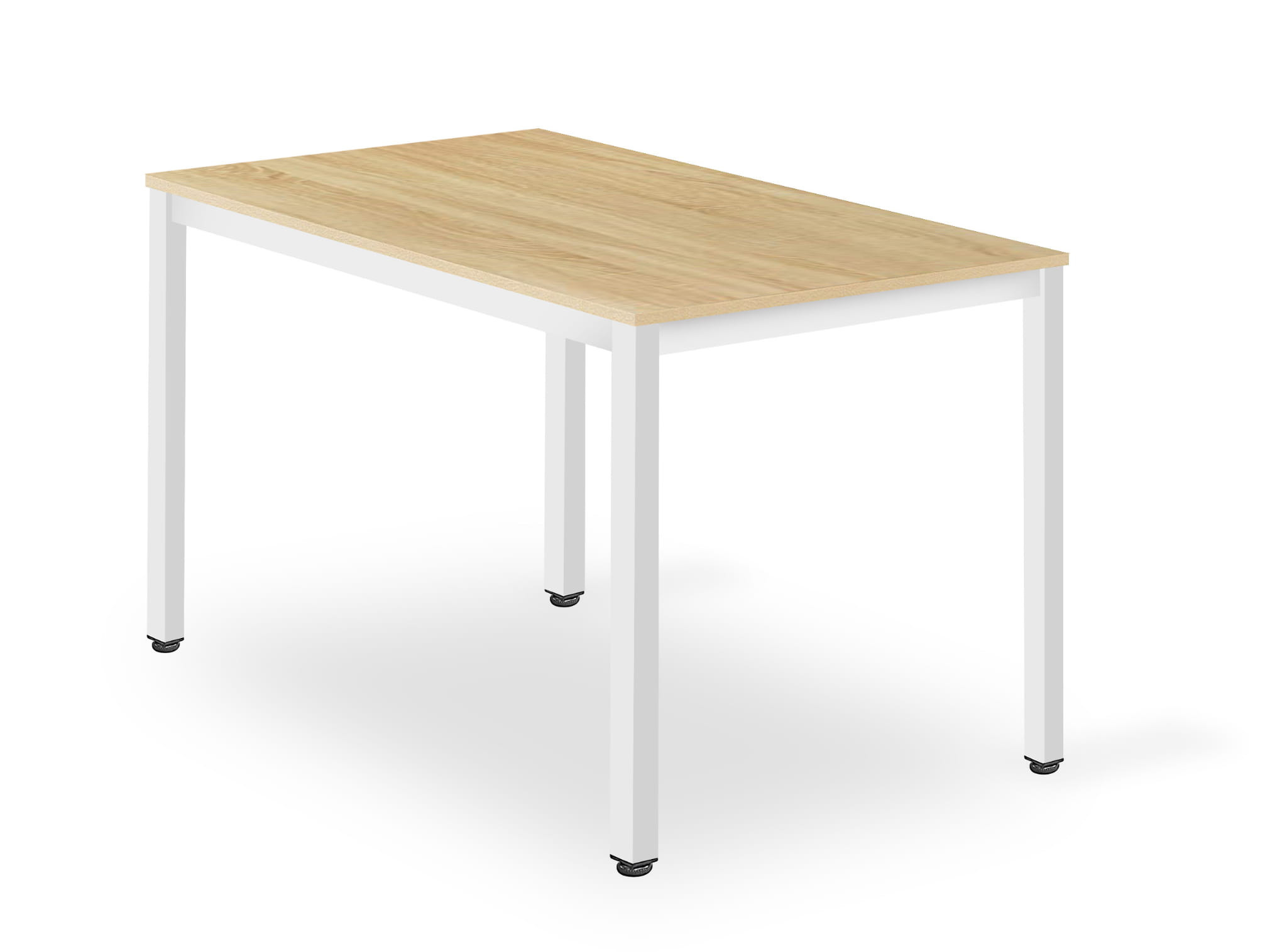 Jedálenský stôl TESSA dubový s bielymi nohami