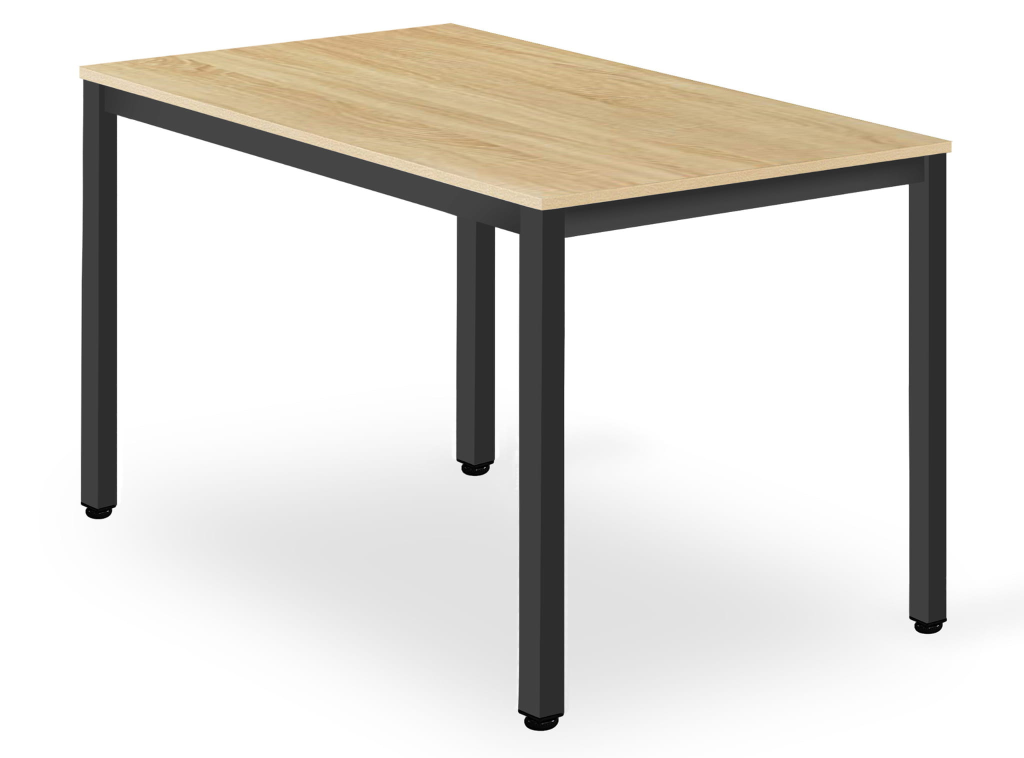 Jedálenský stôl TESSA dubový s čiernymi nohami
