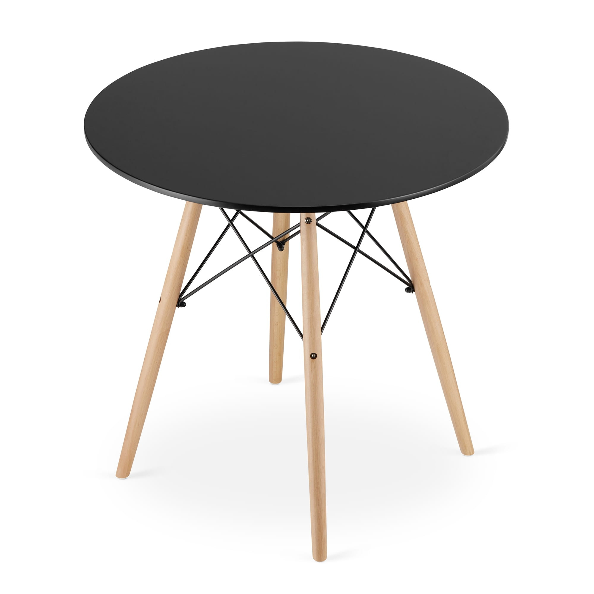 Okrúhly stôl TODI 80 cm čierny
