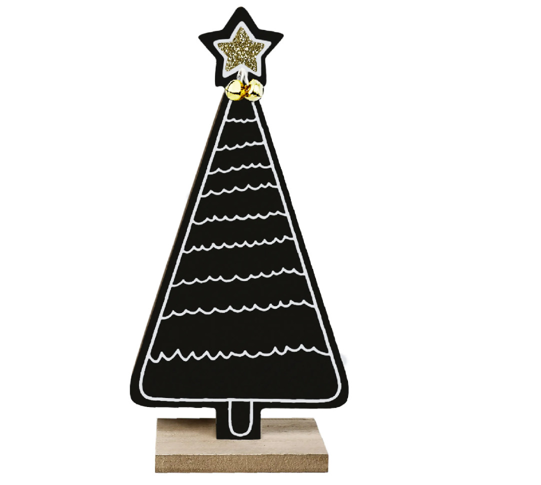 Vianočná dekorácia stromček KL-21X14 čierny