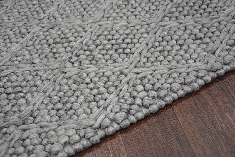 Vlněný koberec HILLS 93520 stříbrný