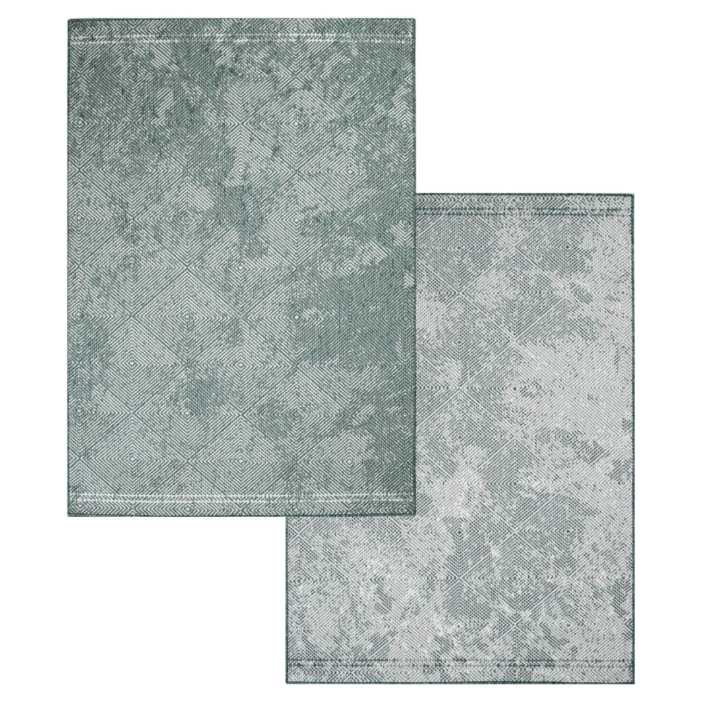 Obojstranný koberec DuoRug 5845 zelený 