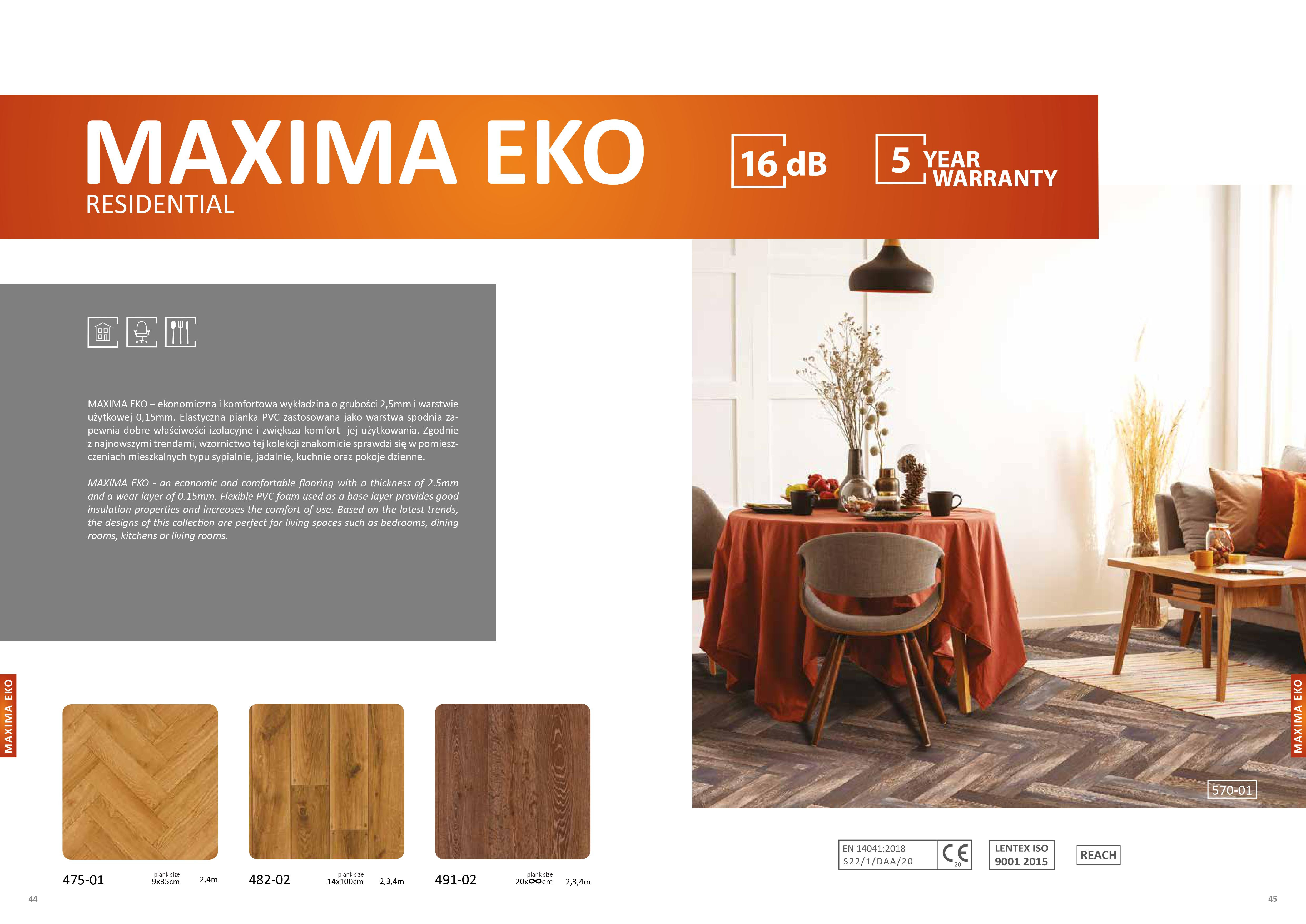 PVC podlaha MAXIMA EKO 520-02