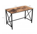 Kancelársky stôl s poličkami XLWD23BX - drobné poškodenie - Výpredaj