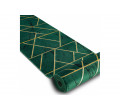 Behúň EMERALD exkluzívny 1012 glamour, marmur, geometrický zelený/zlatý