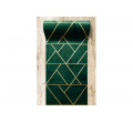 Behúň EMERALD exkluzívny 1012 glamour, marmur, geometrický zelený/zlatý