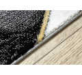 Behúň EMERALD exkluzívny 1015 glamour,marmur, geometrický čierny/zlatý - Výprodej
