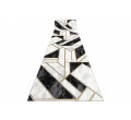 Behúň EMERALD exkluzívny 1015 glamour, marmur, geometrický čierny/zlatý - Výpredaj