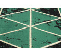 Behúň EMERALD exkluzívny 1020 glamour, marmur, trojuholníky zelený/zlatý