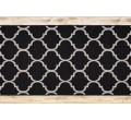 Běhoun SIZAL FLOORLUX 20608, koniczyna marokánska trellis černý / stříbrný