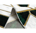 Behúň EMERALD exkluzívny 1015 glamour, marmur, geometrický zelený/zlatý - výpredaj