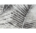 Behúň MATEO 8035/944 palmové listy - štrukturálny sivý / béžový