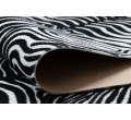 Protiskluzový běhoun DIGITAL zebra, bílý / černý