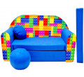 Dětská pohovka modrá lego