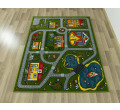 Dětský koberec Rainbow 11061/130 - Městečko s uličkami, zelený