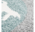 Detský koberec Bubble Kids 1319 šedý