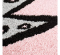 Detský koberec Bubble Kids 1331 ružový