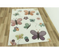 Dětský koberec Diamond Motýli krémový