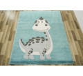 Detský koberec Emily Kids 5860D l. Dinosaurus tyrkysový