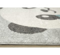 Dětský koberec Emily Kids 5864A Panda šedý / tyrkysový