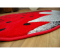 Dětský koberec HAPPY C298 červená jahoda