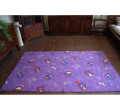 Dětský koberec HAPPY fialový