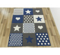 Dětský koberec KIDS 533914/94915 šedý / modrý