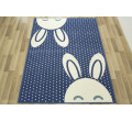 Detský koberec Kids 533926/94955 zajačiky, modrý