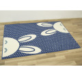 Detský koberec Kids 533926/94955 zajačiky, modrý