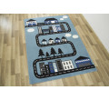 Dětský koberec Kids 534451/94922 - Uličky mezi domky, světle modrý