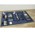 Detský  koberec  Kids 534451/94955 - Uličky pomedzi domčeky, modrý