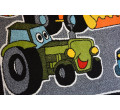 Dětský koberec Kids Cars šedý C418