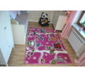 Detský koberec Kids Forest ružový C427