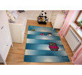 Detský koberec Kids Sovy modrý C412