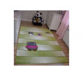 Dětský koberec Kids Sovy zelený C412