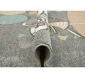 Dětský koberec Lima 9393B - dívka růžový / šedý