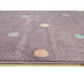 Detský koberec Lima C275A Bodky fialový / ružový
