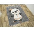Detský koberec Lima C883A Panda sivý / krémový / ružový