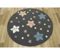 Detský koberec Luna Kids 534452/95811 Nočné hviezdičky, sivý / modrý