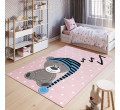 Detský koberec PINKY DE71A -Teddy Bear ružový