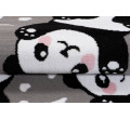 Detský koberec PINKY DE74A Panda sivý